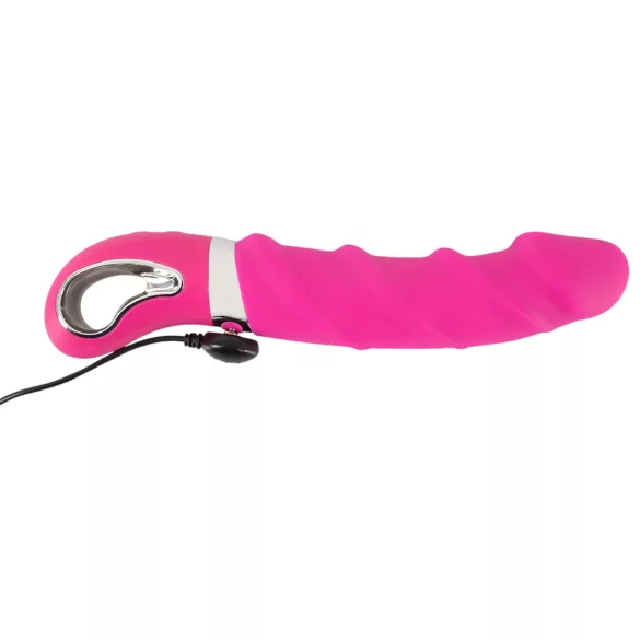 SMILE Soft - vibratore ricaricabile riscaldante - silicone rosa