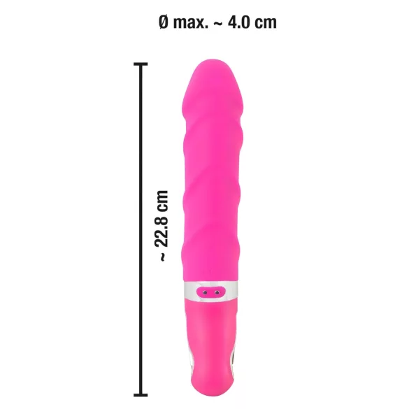 SMILE Soft - vibratore ricaricabile riscaldante - silicone rosa