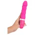 SMILE Soft - vibratore ricaricabile riscaldante - silicone rosa