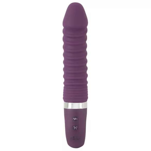 SMILE Soft - vibratore ricaricabile riscaldante - silicone viola