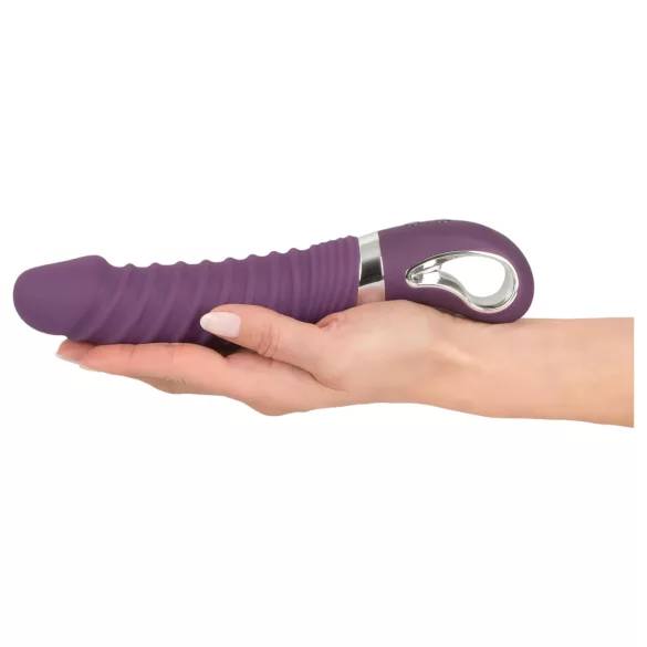 SMILE Soft - vibratore ricaricabile riscaldante - silicone viola