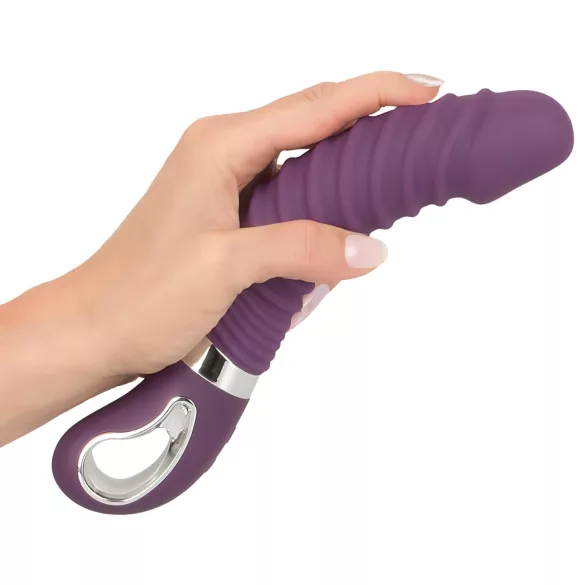 SMILE Soft - vibratore ricaricabile riscaldante - silicone viola