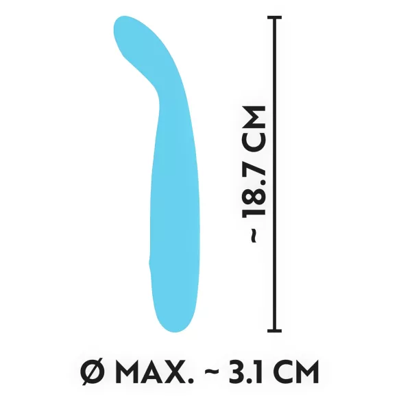 Cuties Mini - vibratore punto G ricaricabile impermeabile turchese