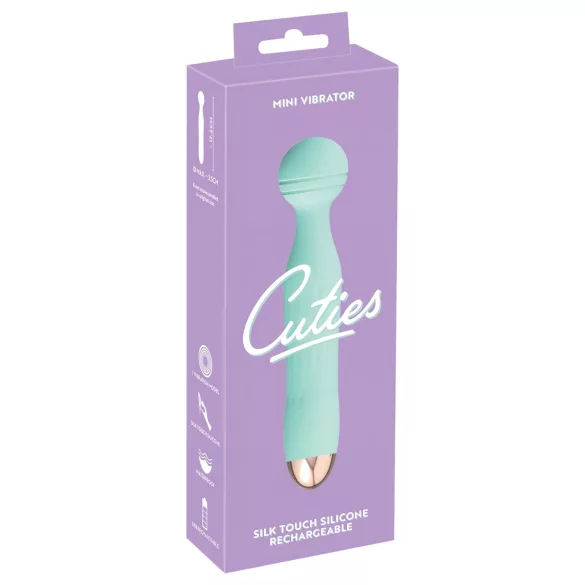 Cuties Mini Wand - vibratore massaggiante ricaricabile, impermeabile (verde)