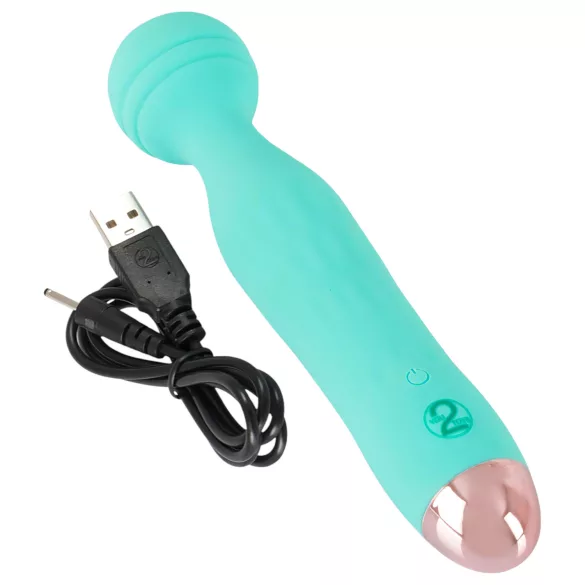 Cuties Mini Wand - vibratore massaggiante ricaricabile, impermeabile (verde)