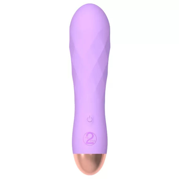 Cuties Mini - vibratore ricaricabile impermeabile con rilievi - silicone lilla