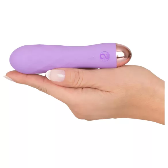 Cuties Mini - vibratore ricaricabile impermeabile con rilievi - silicone lilla