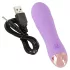Cuties Mini - vibratore ricaricabile impermeabile con rilievi - silicone lilla