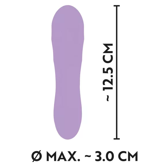 Cuties Mini - vibratore ricaricabile impermeabile con rilievi - silicone lilla