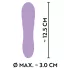 Cuties Mini - vibratore ricaricabile impermeabile con rilievi - silicone lilla