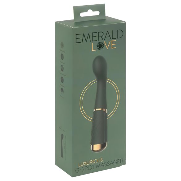 Emerald Love - vibratore Punto G ricaricabile e impermeabile (verde)