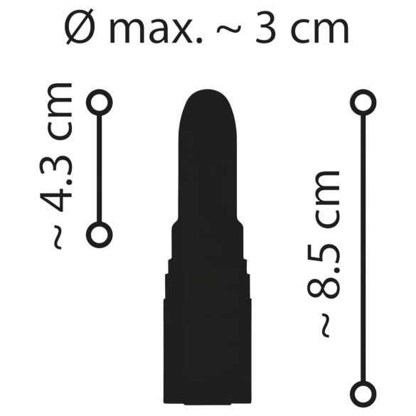 Emerald Love - vibratore ricaricabile impermeabile a forma di rossetto - rosso