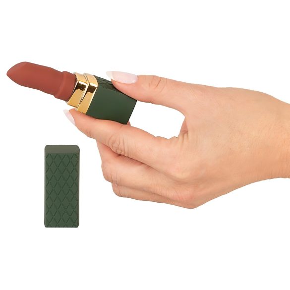 Emerald Love - vibratore ricaricabile impermeabile a forma di rossetto - rosso