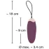 Javida Shaking Love - vibratore a pallina wireless - vibrazione pulsante - lilla