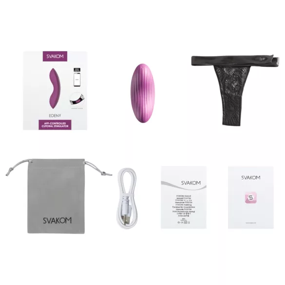 Svakom Edeny - vibratore per slip controllato tramite app (viola)