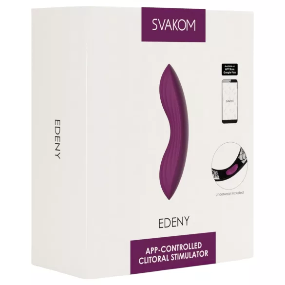 Svakom Edeny - vibratore per slip controllato tramite app (viola)