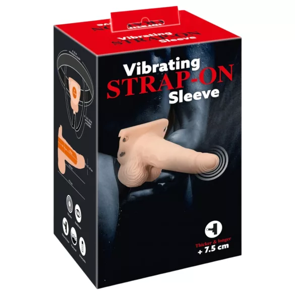 You2Toys - strap-on vibratore cavo indossabile - colore naturale