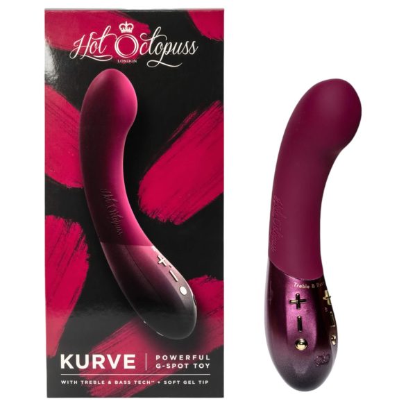 Hot Octopuss Kurve - vibratore ricaricabile G-spot impermeabile (viola)