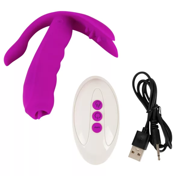 Javida - vibratore punto G e clitoride - stimolatore doppio - viola