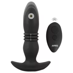 ANOS - vibratore anale con telecomando wireless - nero