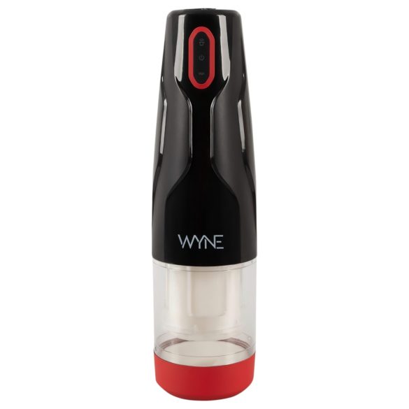 WYNE 05 - masturbatore rotante ricaricabile - silicone nero bianco