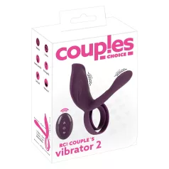   Couples Choice - anello fallico ricaricabile con telecomando - silicone viola