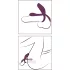Couples Choice - anello fallico ricaricabile con telecomando - silicone viola