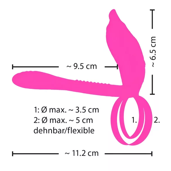 Couples Choice - anello fallico ricaricabile con telecomando - silicone viola