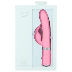   Pillow Talk Lively - vibratore ricaricabile con stimolatore clitorideo (rosa)