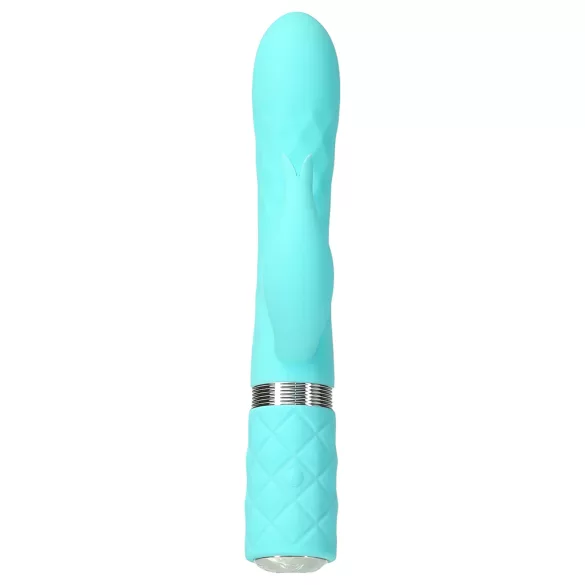 Pillow Talk Lively - vibratore turquoise, ricaricabile con stimolatore clitorideo