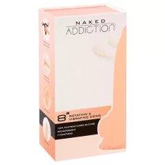   Naked Addiction - vibratore rotante - realistico 20 cm - color carne
