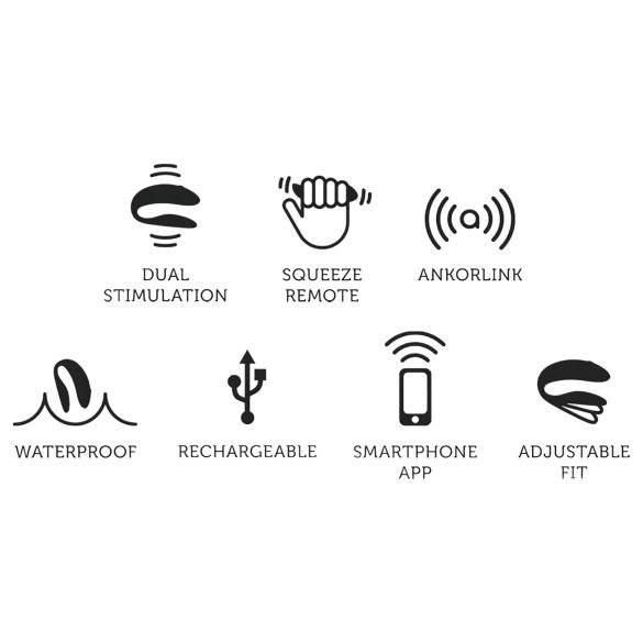 We-Vibe Chorus - vibratore coppia ricaricabile intelligente - arancione