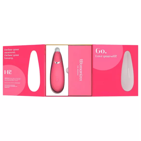 Womanizer Premium 2 - stimolatore clitorideo a onde d’aria - rosa