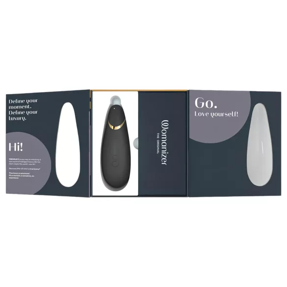 Womanizer Premium 2 - stimolatore clitorideo a onde d’aria - nero