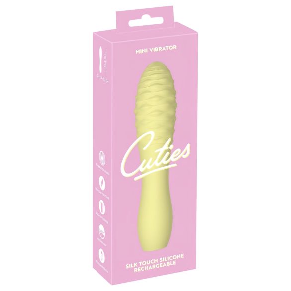 Cuties Mini 3 - vibratore giallo, ricaricabile e impermeabile