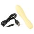 Cuties Mini 3 - vibratore giallo, ricaricabile e impermeabile
