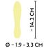 Cuties Mini 3 - vibratore giallo, ricaricabile e impermeabile