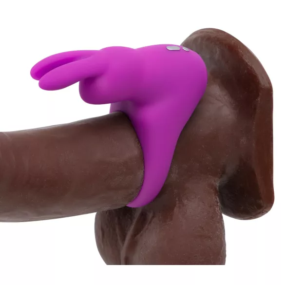 Happyrabbit - anello fallico vibrante con custodia - silicone viola