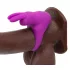 Happyrabbit - anello fallico vibrante con custodia - silicone viola