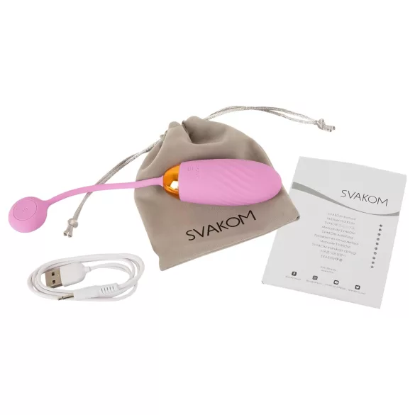 Svakom - vibratore a ovetto con controllo app - rosa