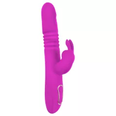   SMILE Rabbit - vibratore ricaricabile rotante e spintaneo con rabbit clitorideo (rosa)