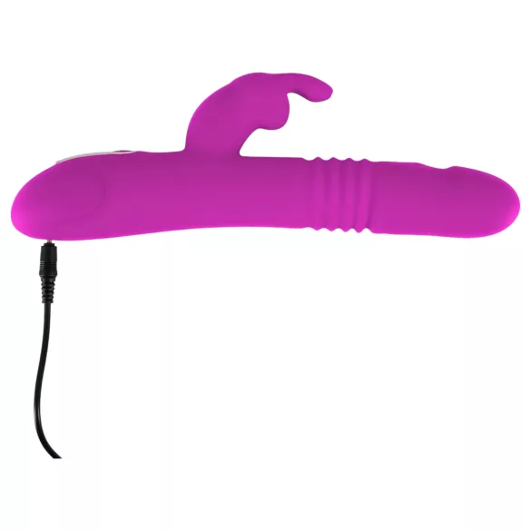 SMILE Rabbit - vibratore ricaricabile rotante e spintaneo con rabbit clitorideo (rosa)