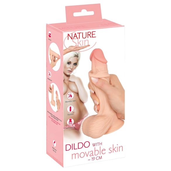 Nature Skin - dildo realistico pelle - 19cm naturale