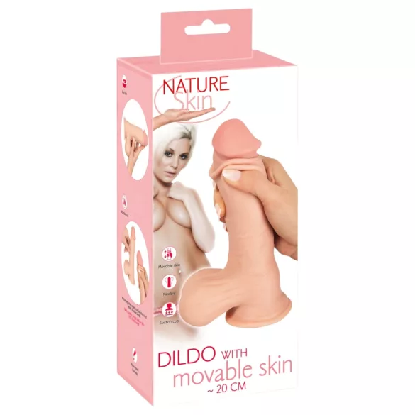 Nature Skin - dildo realistico - 20cm pelle naturale