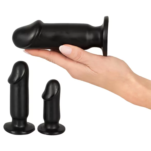 Anos - Set plug anale 3 pezzi - nero