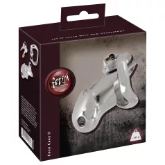 Fetish - gabbia per pene in metallo - argento