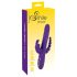SMILE Triple - vibratore rotante triplo con batterie ricaricabili (viola)