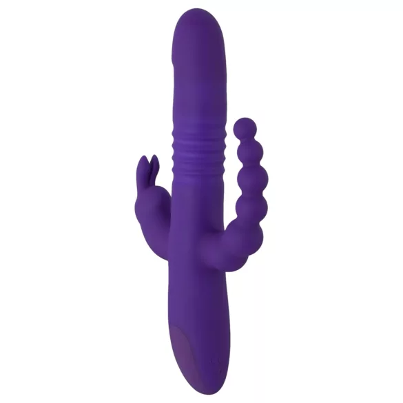 SMILE Triple - vibratore triplo con rotazione e spinta - ricaricabile - viola