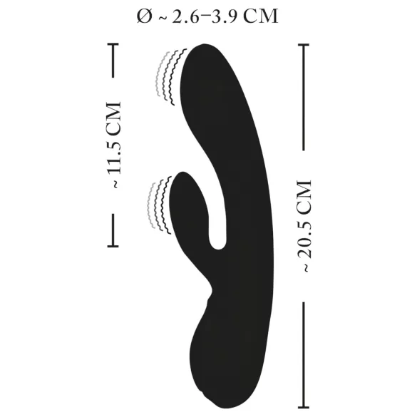 XOUXOU - vibratore clitorideo a impulsi elettrici ricaricabile - nero