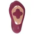 Javida Thumping - vibratore G-Spot e clitoride pulsante (rosso)